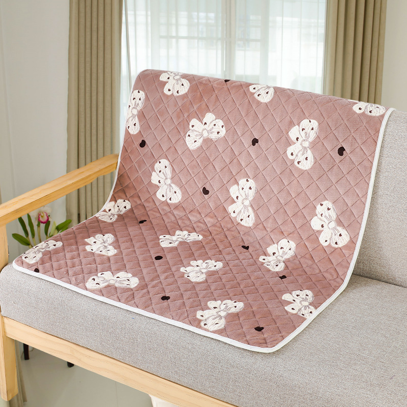 Almohadilla para pañales para mascotas, impermeable, antideslizante y fácil de secar, almohadilla para pañales lavable y reutilizable, almohadilla para entrenamiento, almohadilla para mascotas con bordado acolchado