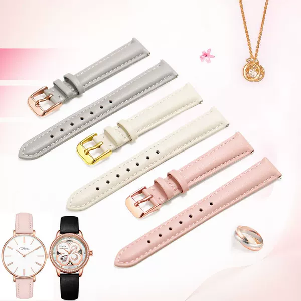 Factory direct plain leather strap color fashion with switch ears for men and women strap a generation of hair
