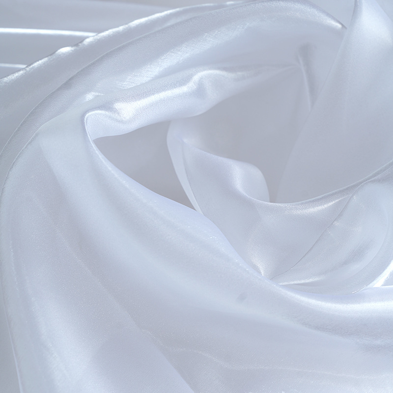 Jelatina acrílico acrílico amplio brillante transparente tela vestido de boda ropa infantil cristal satén tela ogan