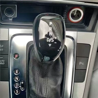 Knob Cc Golf Tiguan Gear – Sürətlər qutusu və əl tormozu başlıqları - matte-white-light-genuine-leather