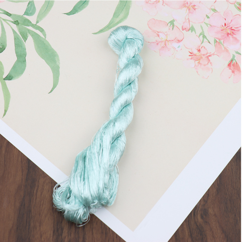 绒花缠花DIY手工制作材料无捻蚕丝线汉服配批发|undefined