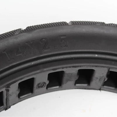 Elektrikli avtomobil şinləri car 14x 2.5 solid tire