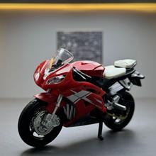 合金车模1:18雅马哈R6摩托车避震儿童玩具车滑行模型摆件代发批发