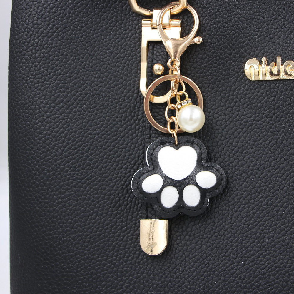 Griffe De Chat Patte D&#39;ours Sac En Cuir Porte-clés Pendentif Sac Pendentif Porte-clés display picture 1