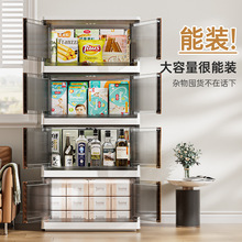 海兴免安装衣柜收纳整理箱儿童零食玩具储物箱透明折叠塑料收纳箱