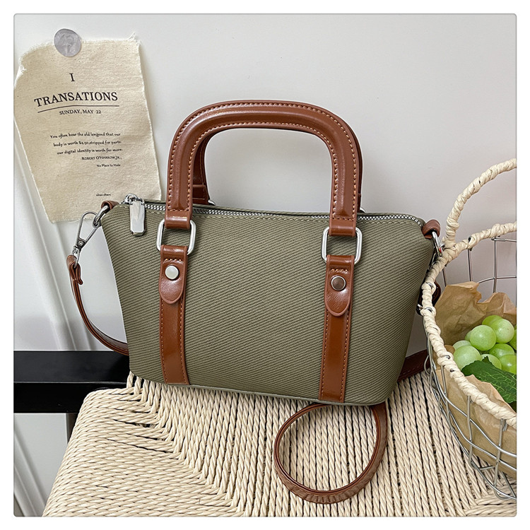 Nuevo cross-border nuevo bolso axilar de textura simple, bolso de mano de moda, bolso de hombro casual.