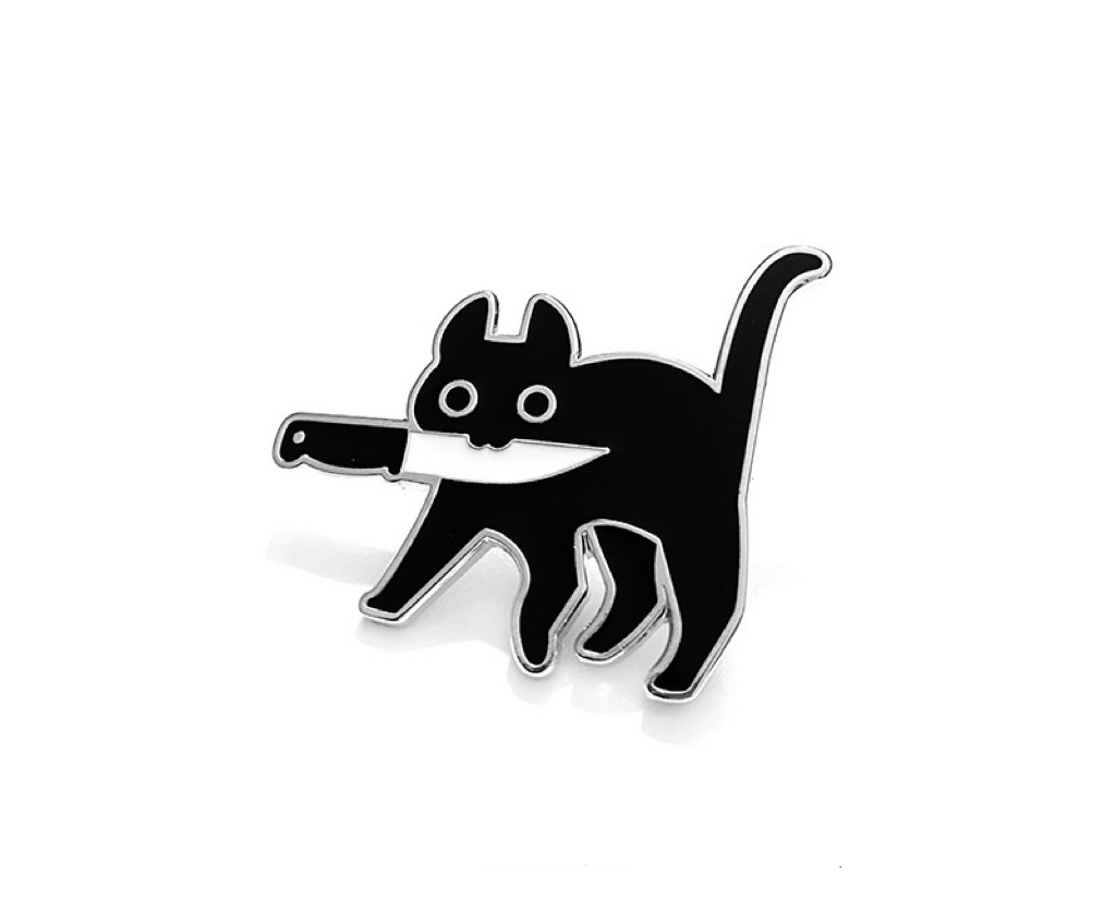 Cute Pin Badge Cat Alloy Enamel Unisex Brooches display picture 2