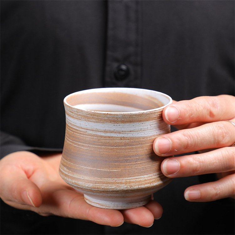 Vintage Minimalist Ceramic Espresso Cup Set For Afternoon Tea_voghion.com