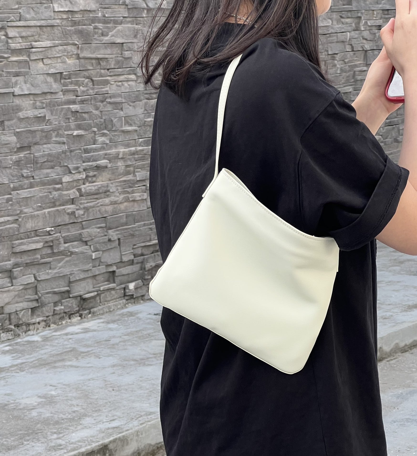 Premium Texture Retro Large Capacity Women's Bag 2025 New Trendy Crossbody Fashion Single Shoulder Bucket Bag - Thumbnail 7