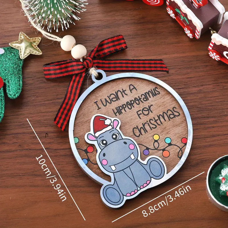2025年越境新築祝いギフト クリスマス 母の日 バレンタインデー 装飾品 玄関用丸型木製吊り飾り|undefined