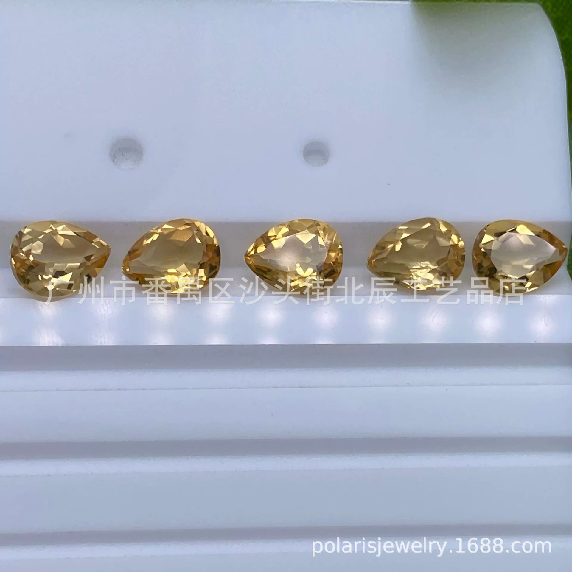 Натуральный цитрин в форме капли 3x4-15x20 мм Средний цвет Кристалл Чистые ювелирные изделия Ювелирные изделия Голый камень Топаз