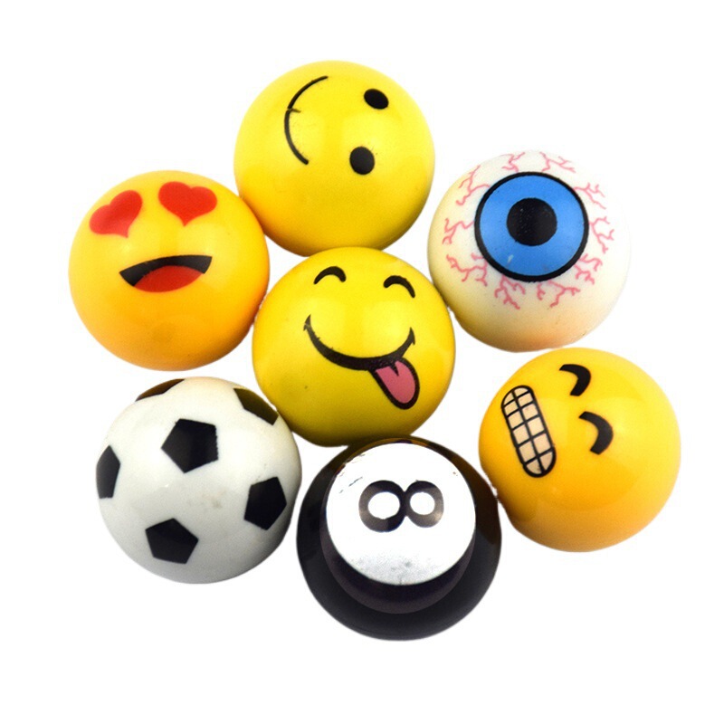 Car Personalized Spherical Tire Cap Valve Cap Expression Modification Valve Cap Accessories Valve Cover Trendy Modification