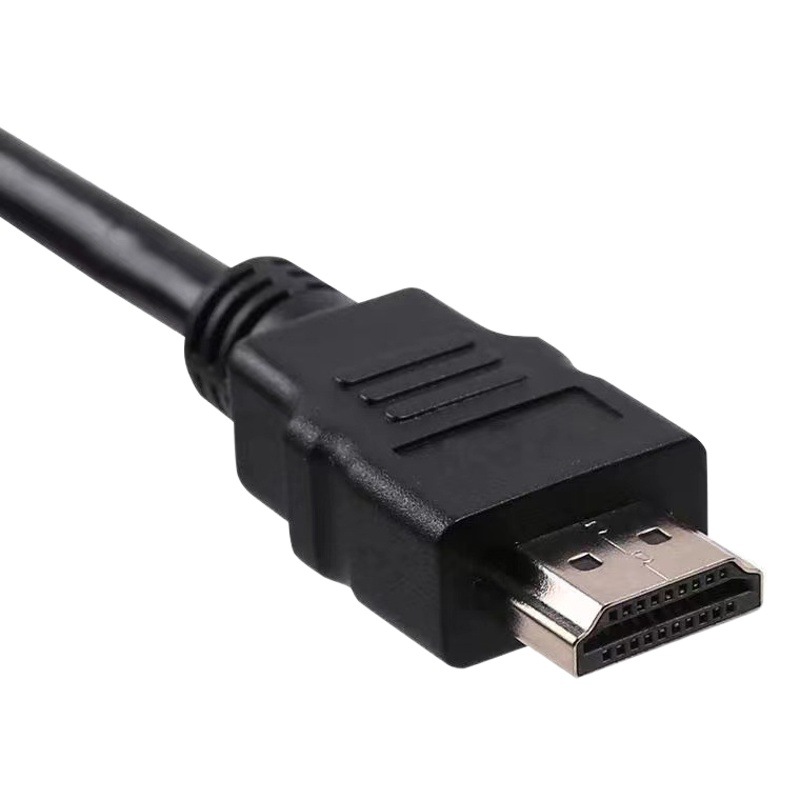 Cable HDMI HD 4K cable de cuero negro cable HDMI de cuero ligero cable 1,5 m ordenador TV monitor cable niquelado