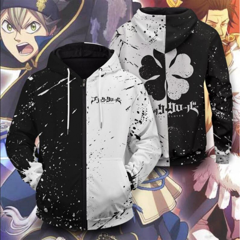 2022 New Cross-Border Five-Leaf Clover 3D Printed Personalized Trendy Hooded Sweatshirt