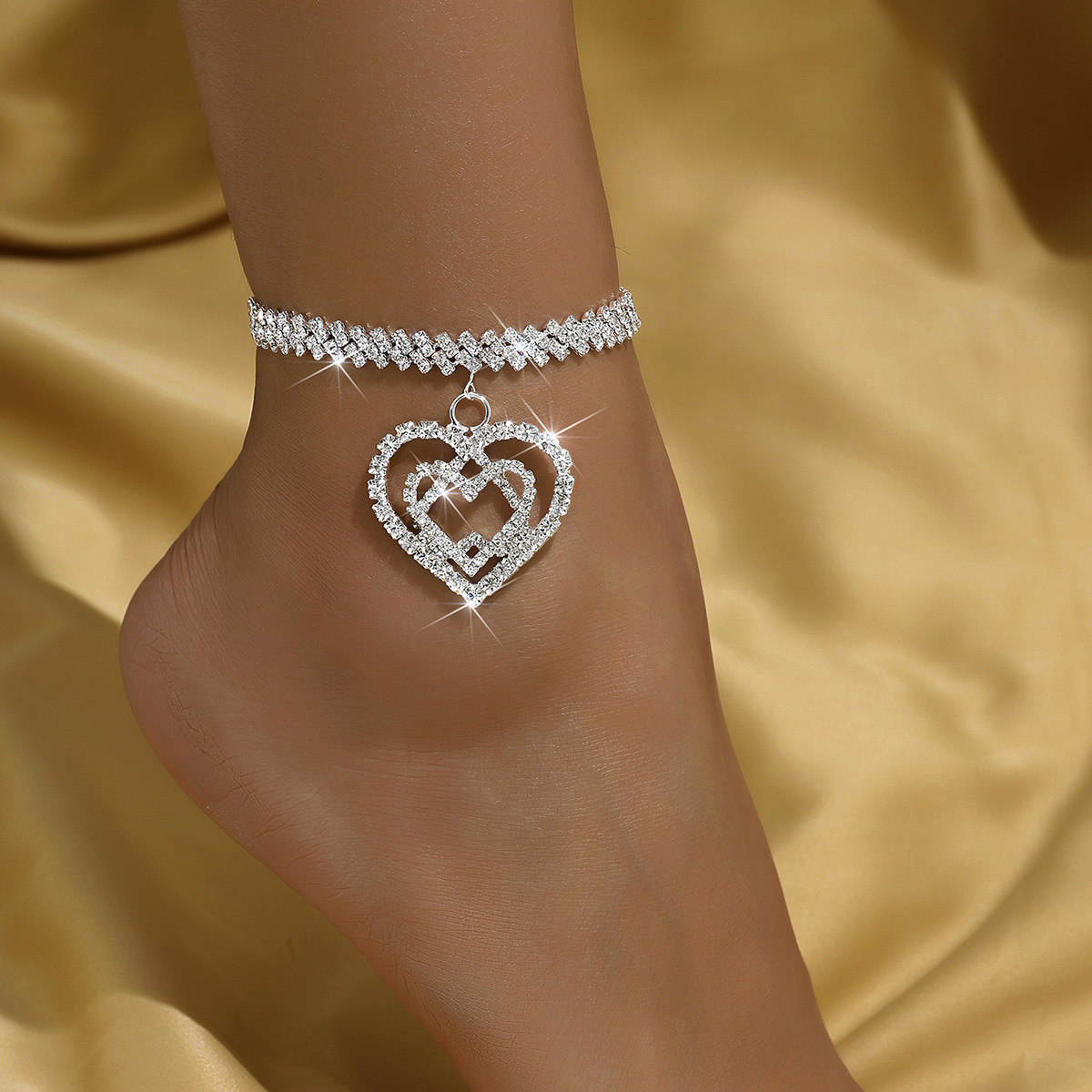 Aliexpress venta caliente de tobillas de playa, diamantes sexuales, amor, tobillas de alta calidad, accesorios para mujeres