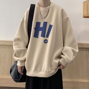 2024 new arrival vintage thin hooded sweater men's autumn plus size long sleeve top American retro spring and autumn