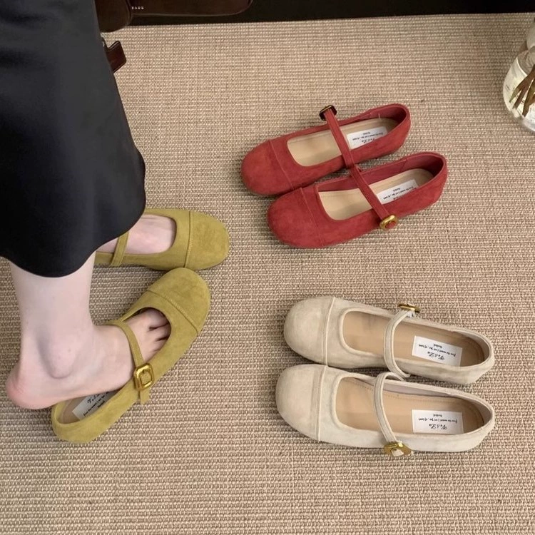 Нежная фея ветра Mary Jin обувь 2024 Осень французский темперамент элегантный с юбкой