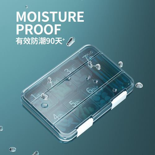 Pill box portable pill box small medicine box mini one week divided medicine box portable pill pill medicine box