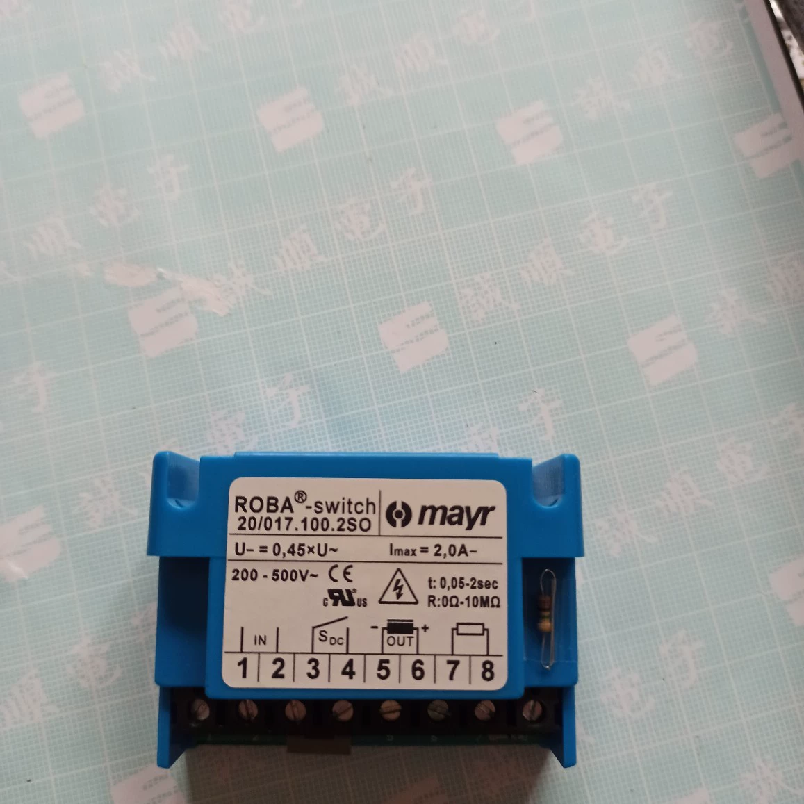 Mayr 20/017.100.2SO ROBA-выключатель 2А 200-500В~ 0.05-2 с