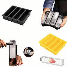 长条硅胶冰格大冰块制冰器易脱模家用鸡尾酒DIY膜具工厂直销现货