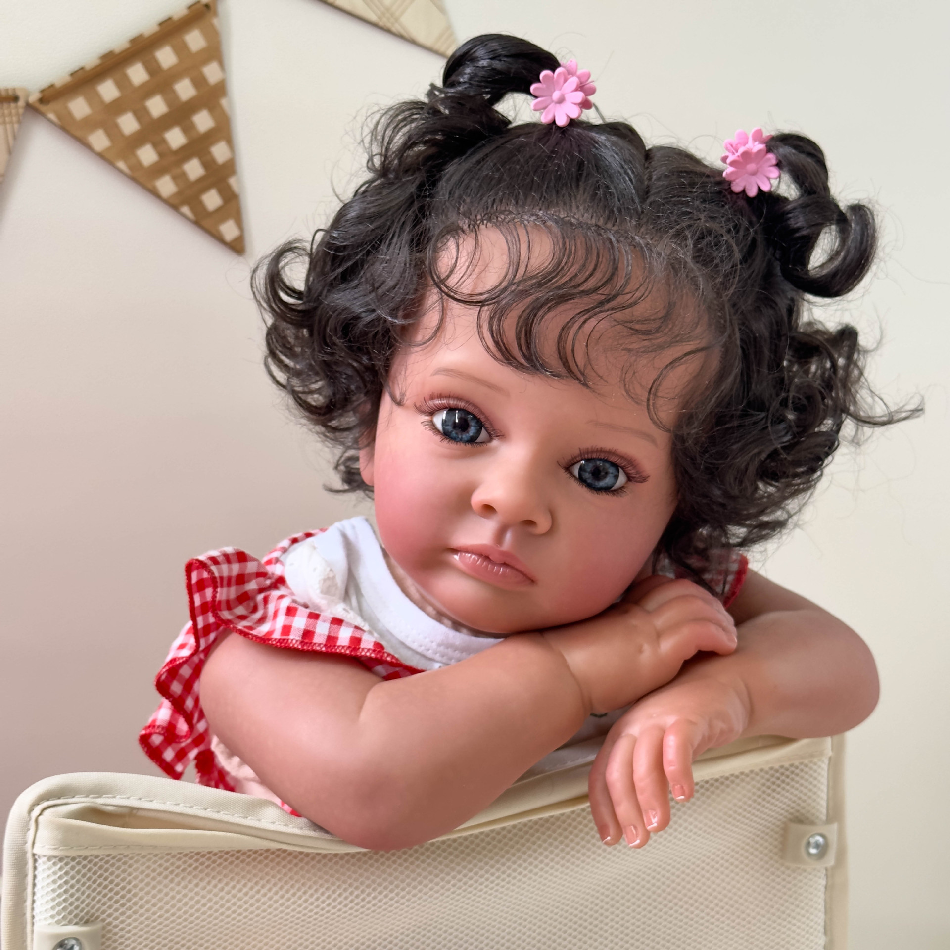 60cm simulación bebé renacido muñeca tutti sangre venosa seda visible transfronteriza e-commerce suministro de una sola pieza de entrega