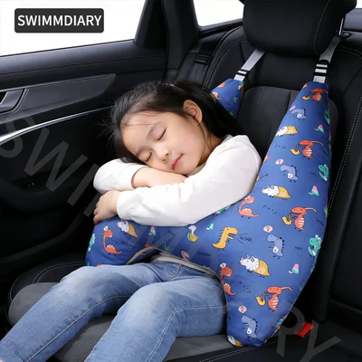 Seat belt shoulder pad – car seat belt anti-collar - jurassic-removable-and-washable-liner-pure-cotton-fabricbreathable-style