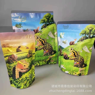 小宠粮立体铝塑包装袋定制厂家 龟粮立体拉链包装袋定制厂家
