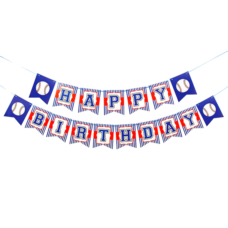 Bandera de cumpleaños de béisbol