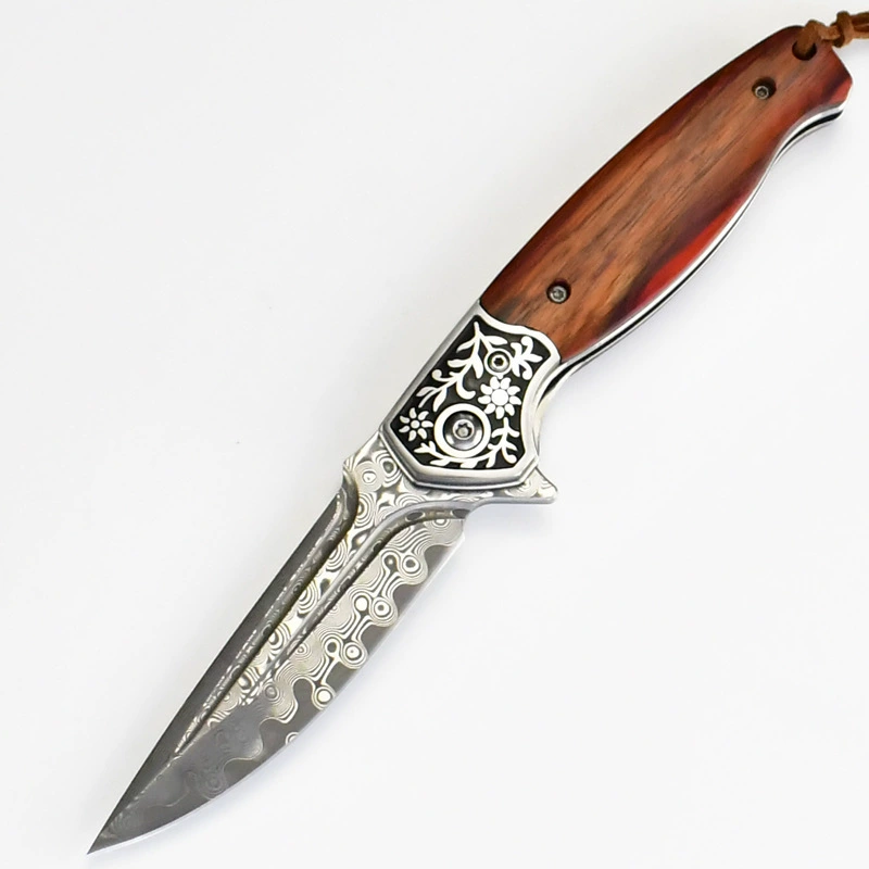 Handheld folding travel sharp pocket knife, bearing