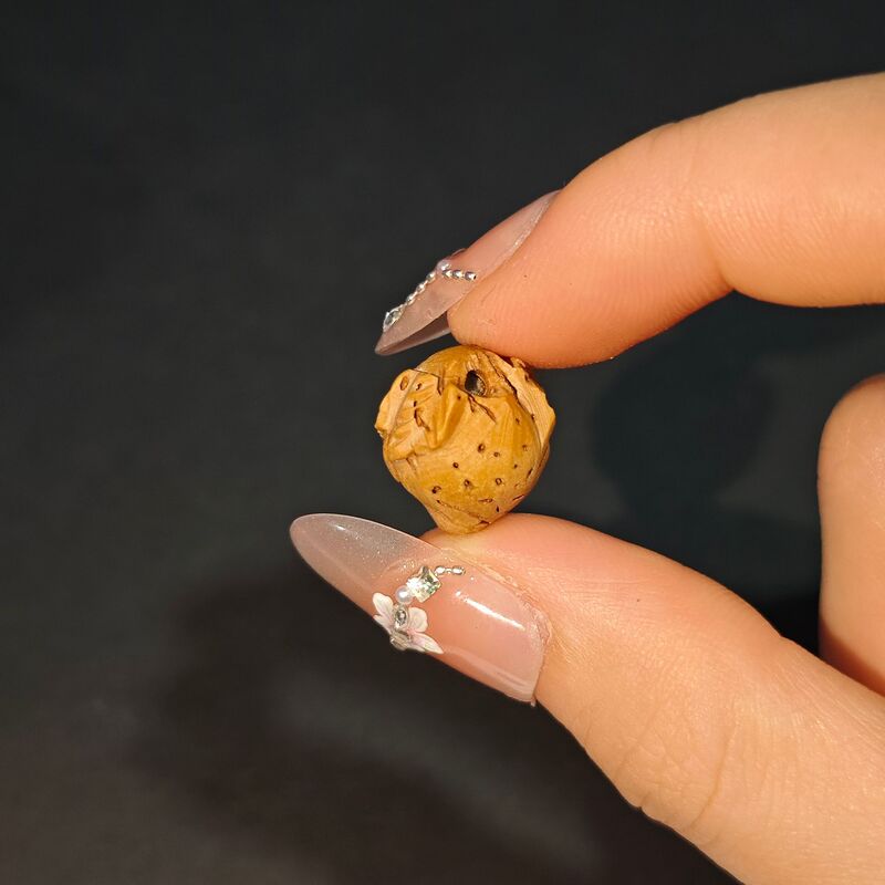 手工山桃核雕刻吊坠桃篮花筐锁桃木篮手链编红绳婴儿童宝宝饰品|undefined