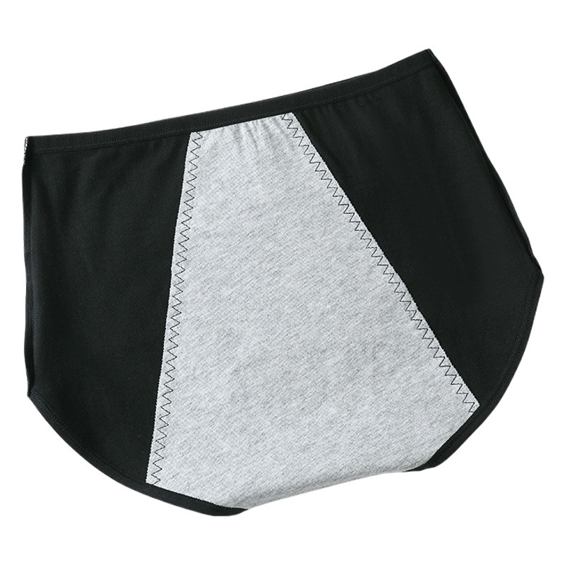 Nueva ropa interior fisiológica de algodón puro período menstrual anti-fuga lateral cintura alta pantalones fisiológicos período menstrual a prueba de fugas cintura alta pantalones fisiológicos cálidos