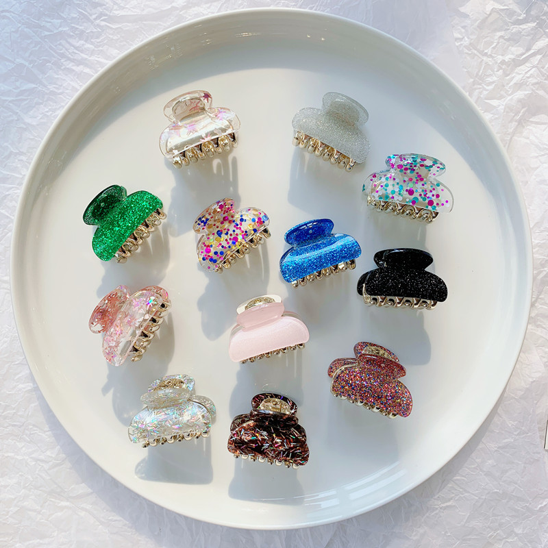 Hair Claws Hair Accessories Type Retro Classic Style Women's Multicolor Solid Color Acrylic Hair Claws