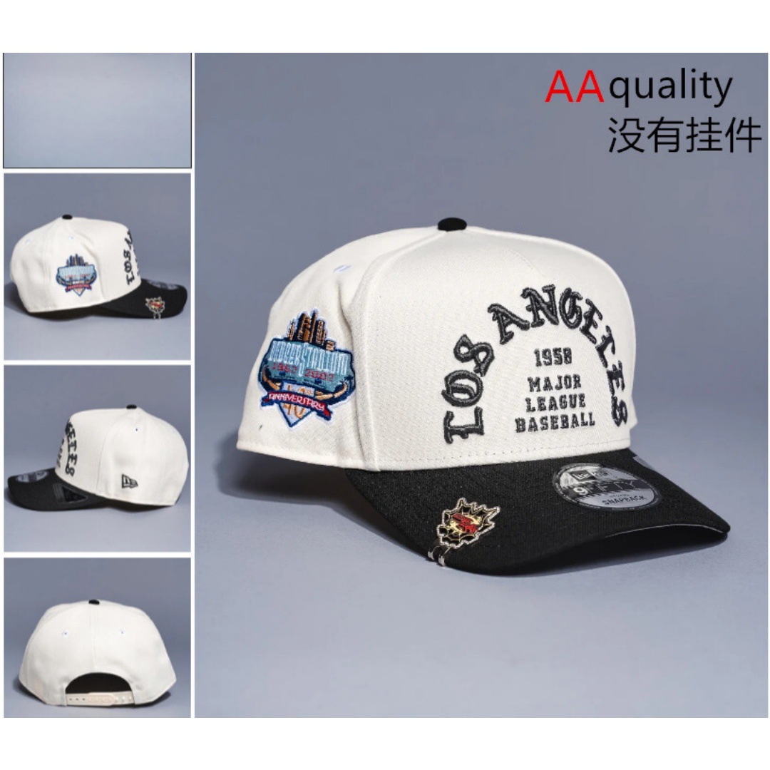 Comercio exterior transfronterizo al por mayor 2026 AA gorra de boca de pato bordado tridimensional ajustable gorra de hip-hop Yankees Dodgers