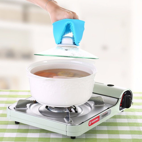 Anti-scalding bowl clamp, microwave oven insulation gloves, high temperature resistant oven gloves, anti-scalding silicone kitchen tools casserole