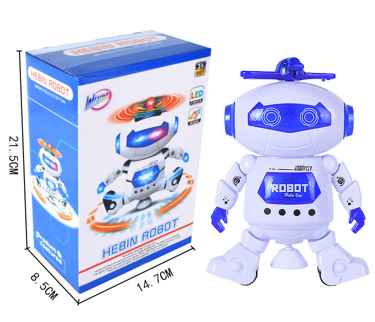 国境を越えたインテリジェント電動スペースダンスロボット、ダンス、ライト、音楽、ユニバーサルスタントロボット、子供用おもちゃ|undefined