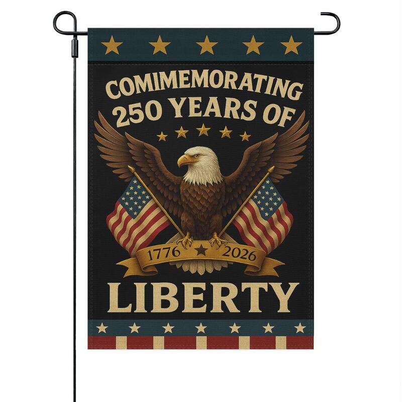 跨境热卖美国250周年花园旗纪念旗帜庭院装饰250 Years America|undefined