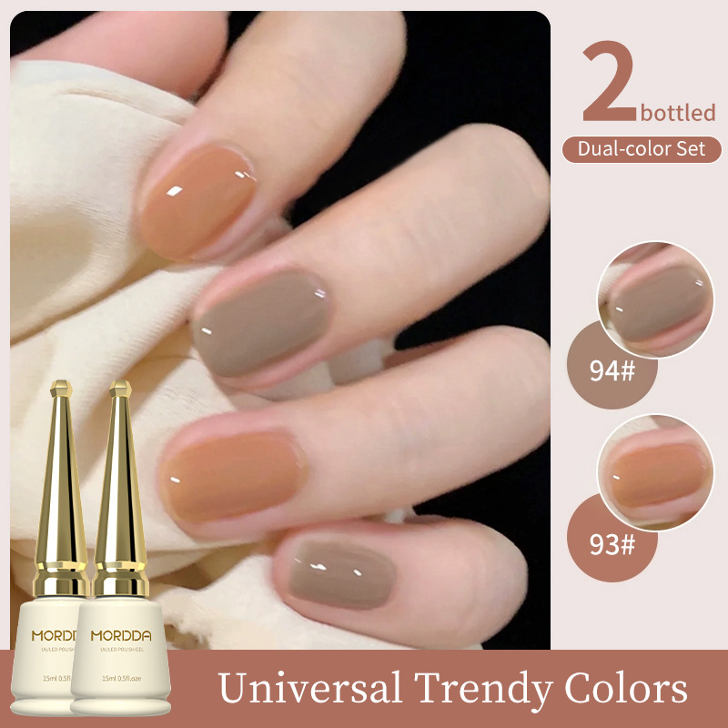 2025 nuevo traje especial de salón de manicura de color popular de color blanco mágico de champán de platino
