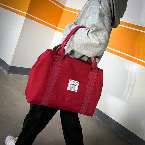 Travel bag, handheld short trip travel bag, large capacity luggage bag, Oxford cloth, lightweight and breathable yoga and fitness bag