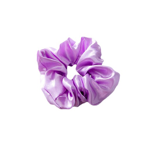 European and American cross-border imitation silk hair rings for women's large hair accessories simple solid color head ropes high elastic large intestine ring fabric hair rings