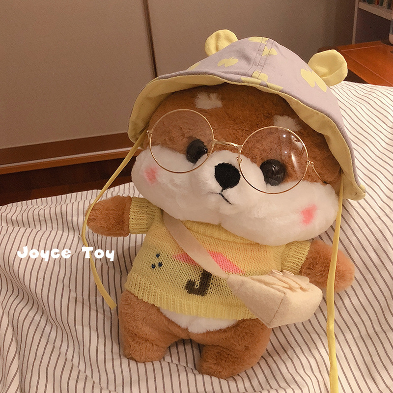 智贝SKU图_9ins网红柴犬公仔换装穿衣狗狗玩偶秋田布