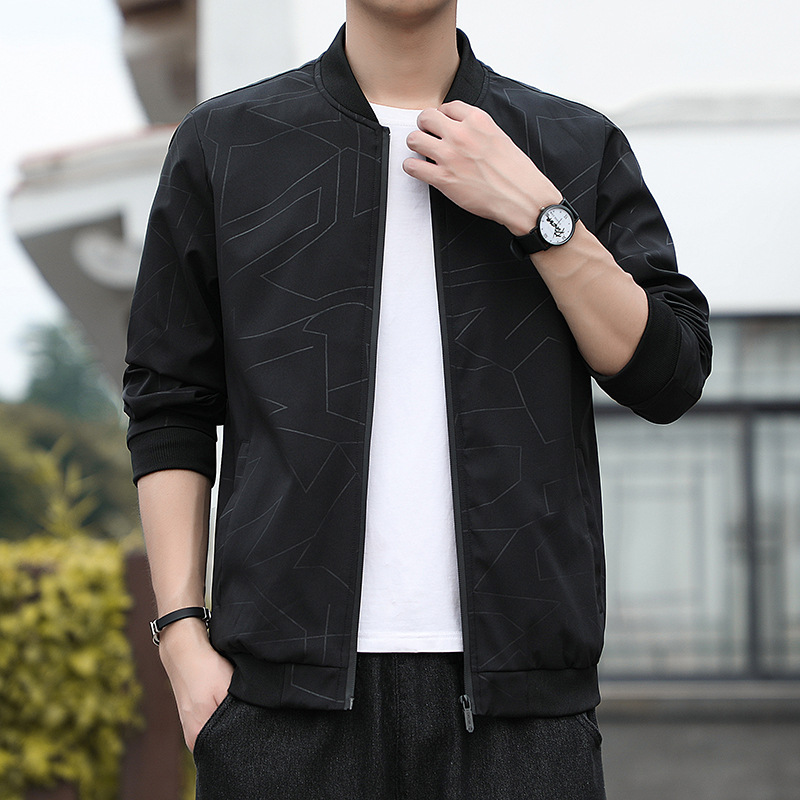 Chaqueta de primavera y otoño para hombre, estilo moderno, novedad 2023, chaqueta fina versátil, informal, talla grande image 3
