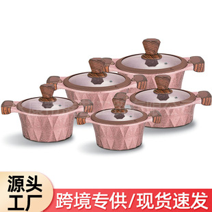 Maifan Stone Soup Pot Non-Stick Double-Handle Steaming Noodle Pot Soup Pot Gas Induction Cooker Special Hot Pot Stew Pot Cross-Border