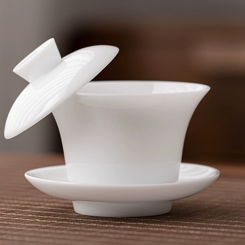 Tea cup, ceramic ultra thin tea set for home use, ice imitation