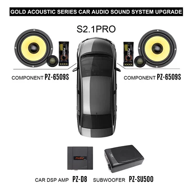 Audio Upgrade Program – Car speaker/subwoofer - s21pro-front-door-set-subwoofer-dsp-d8
