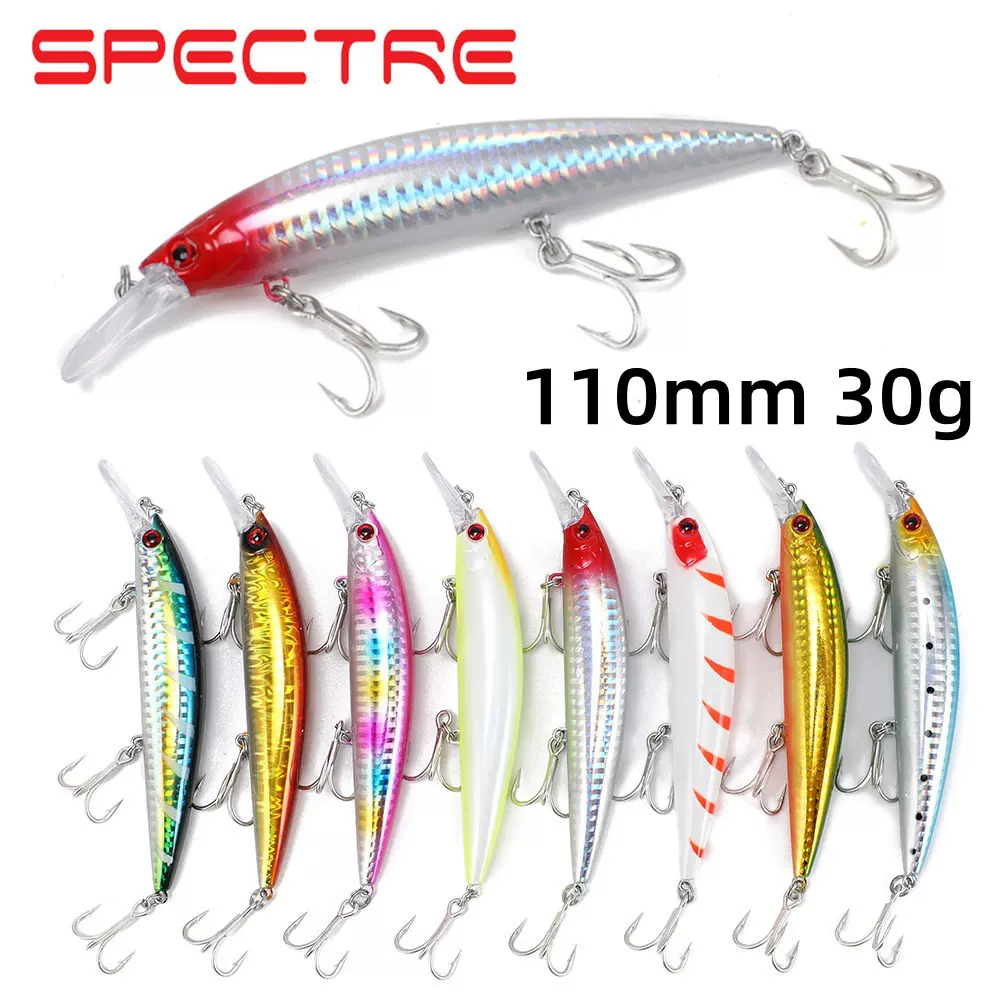 路亚饵 鱼饵硬饵 仿生假饵 海钓 沉水米诺 11厘米30克 夜光