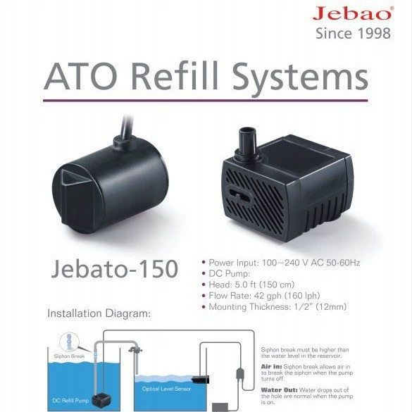 Jebao пополнитель воды аквариум умная добавка воды артефакт смены воды резервуар для пресной воды обнаружение уровня воды автоматическое добавление и пополнение воды