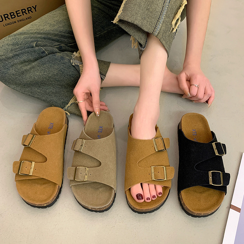 Birkenstock shoes Baotou semi-slippers w...