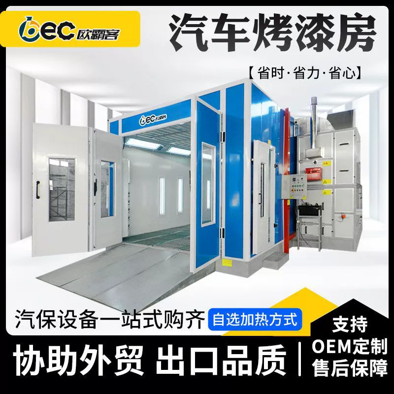 Экспортная комната для покраски автомобиля, экологически чистая индивидуальная стандартная комната для покраски, комната для выпечки под давлением и отрицательным давлением с циркуляционным ветром.