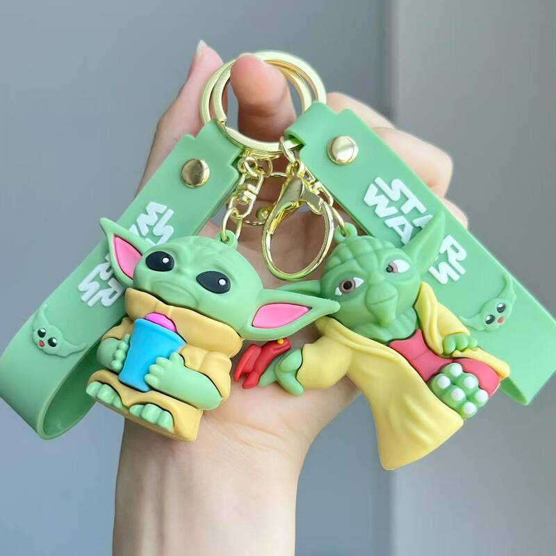 Baby Yoda Keychain Cute Internet Celebrity Star Wars Doll Pendant the Mandalorian Pendant Gift Wholesale Baby Yoda Keychain Cute Internet Celebrity Star Wars Doll Pendant the Mandalorian Pendant Gift Wholesale