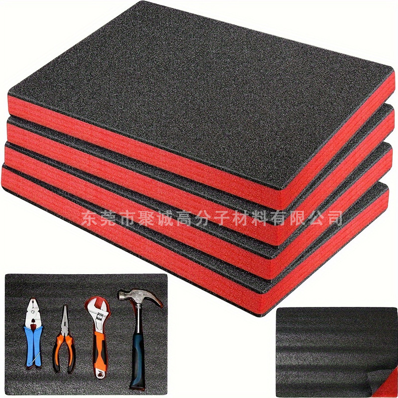 Manufacturer Wholesale Epe Black and Red Pearl Cotton Lining High-Density Shockproof and Pressure-Reducing Tool Box Gift Box Packaging Foam Board Manufacturer Wholesale Epe Black and Red Pearl Cotton Lining High-Density Shockproof and Pressure-Reducing Tool Box Gift Box Packaging Foam Board